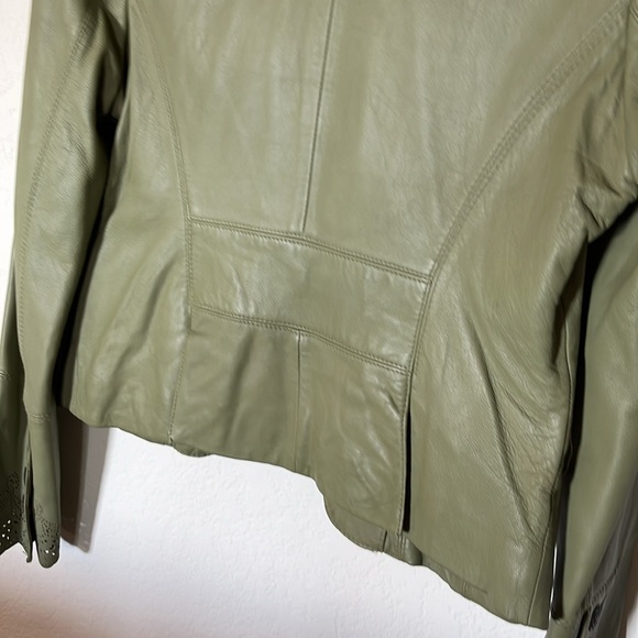 WILSON LEATHER NEW GREEN JACKET - Picture 6 of 13